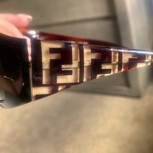 Fendi Designer Tortoise Shell Frame Sunglasses